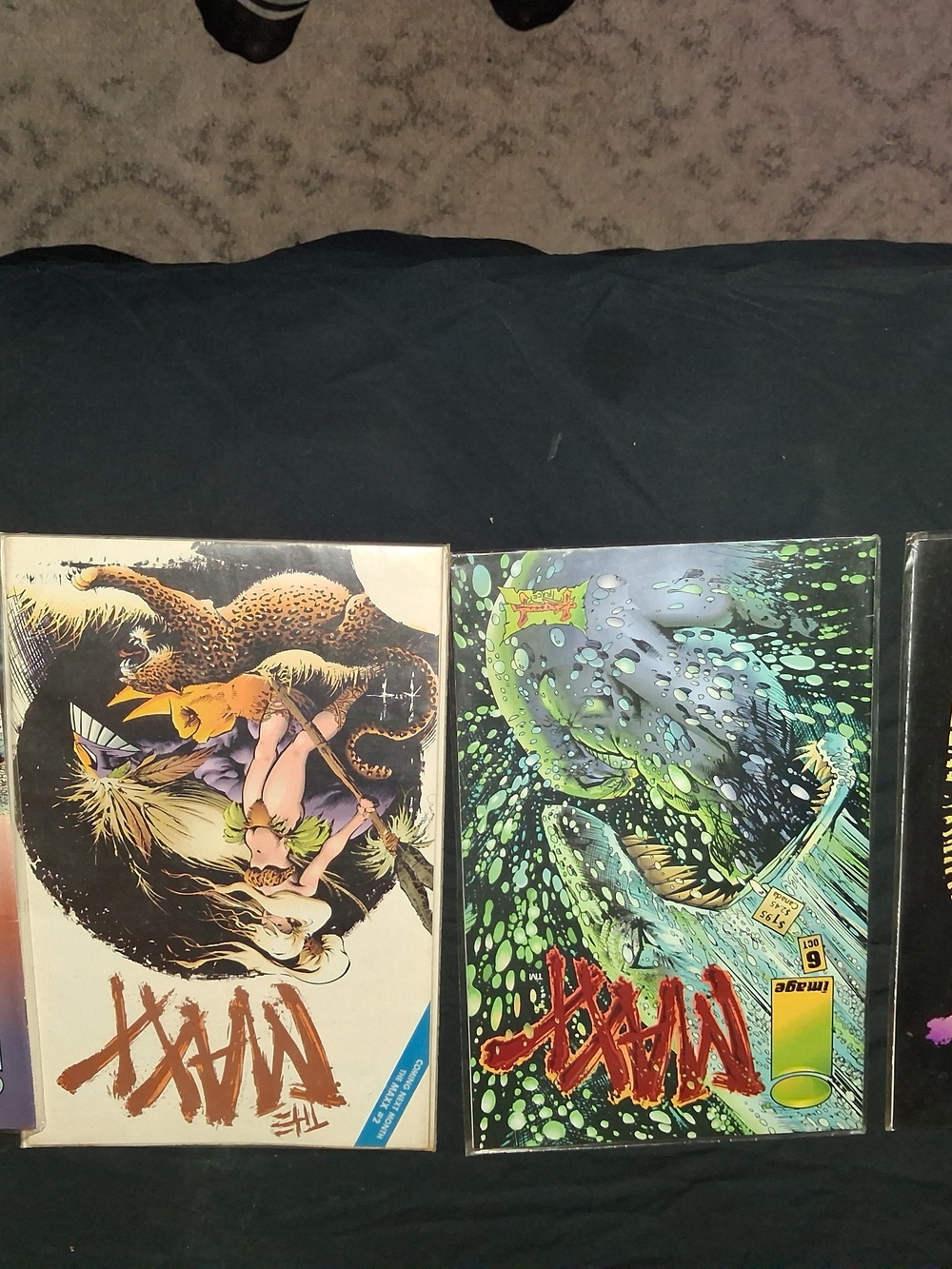 4 Maxx Comic Books Series 5,6,8 - Green & White Cover